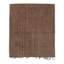 Vintage Tuareg Square Mat In Brown And Gold With Geometric Patterns- Rug & Kilim
