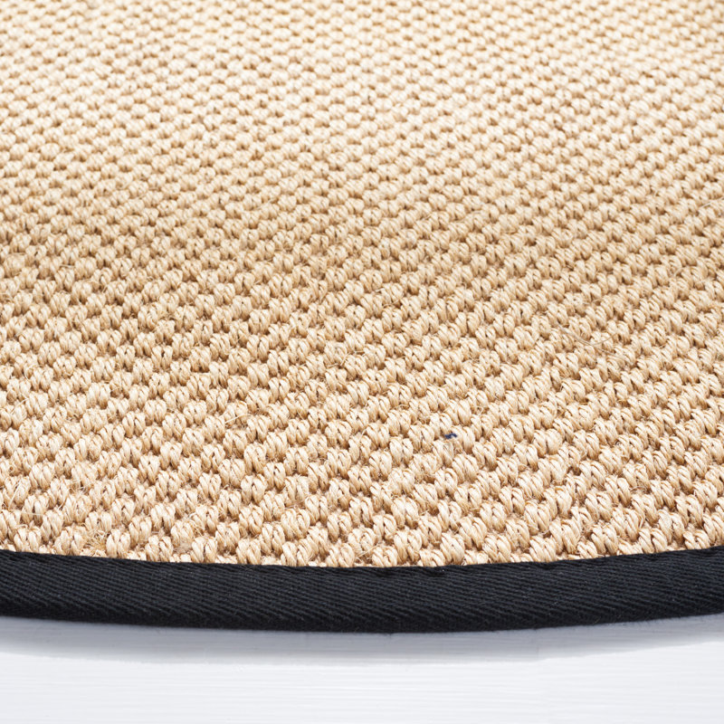 Tapis uni en fibres de sisal Trinidad, Rond 6 pi