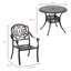 Ensemble repas d'extérieur 5 pièces avec 4 fauteuils et 1 table Berdine