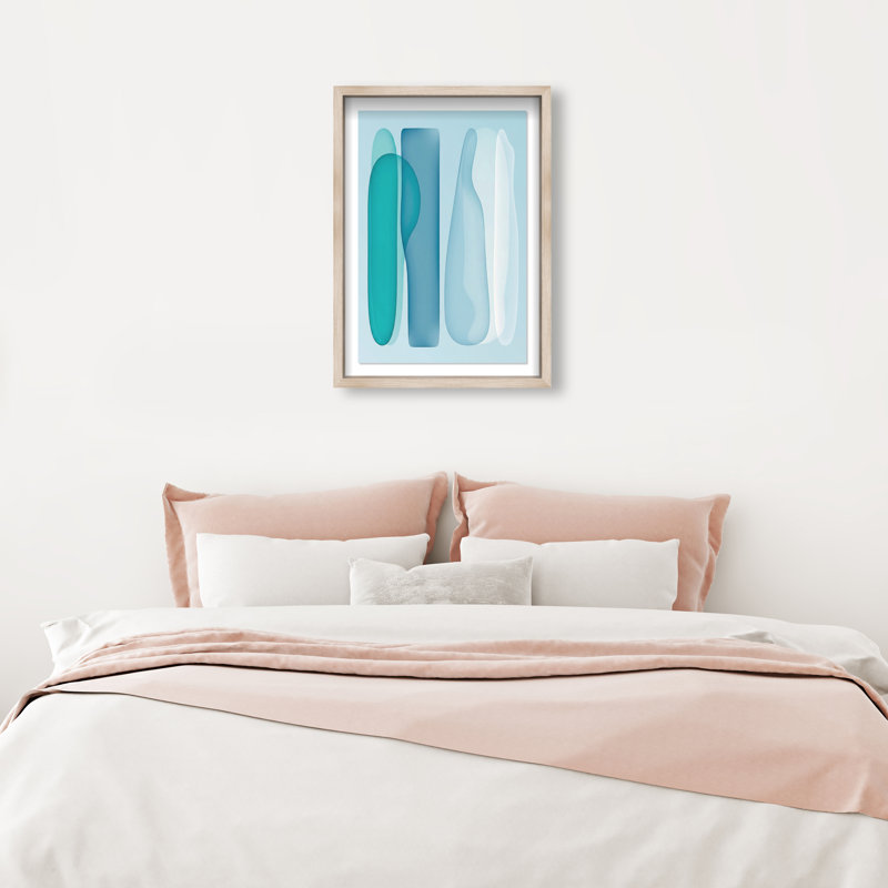 Glacier Fragments Print by Oliver Gal, 31.5"H x 21.5"W, Natural Oak Shadowbox