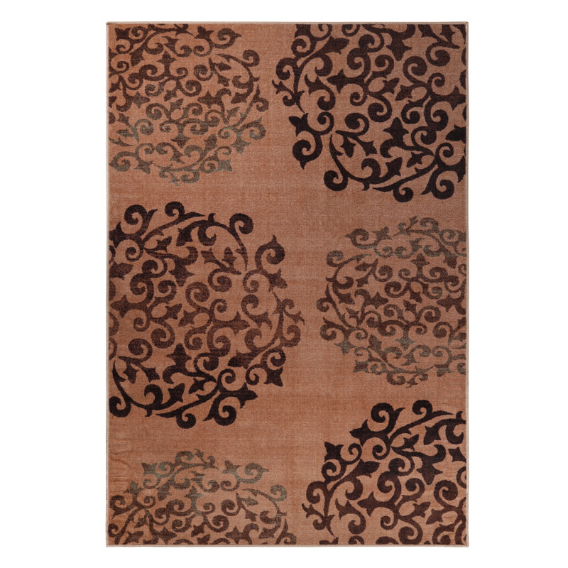 Tapis d'intérieur 100% nylon Ezra, Rectangle de 5 pi x 8 pi