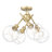 Manderly Glass Semi Flush Mount-95376511