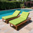 2Pcs Outdoor Lounge Chair Cushion, Chaise Lounge Cushion