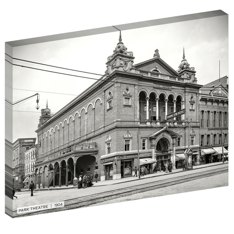 Park Theatre, Indianapolis historique - reproduction de photo sur toile tendue, H 30 po x l 40 po x 1,5 po