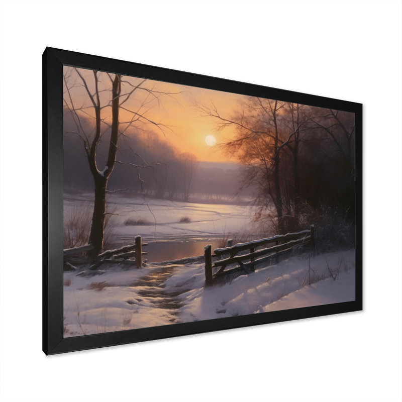 «Nature's Retreat II», reproduction sur toile, H 30 po x l 40 po x P 1,5 po, Cadre simple noir