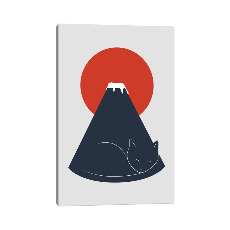 Cat Landscape XXXVI by Lim Heng Swee - Wrapped Canvas Print, 20.32 cm H x 30.48 cm W