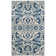 Alessia Floral Ivory/Blue Area Rug