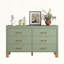 Commode double 6 tiroirs Sage Green-2119540969