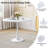 5-Piece Round Metal Dining Table Set With Velvet Upholstered Chairs – Modern Dining Furniture For Small Spaces-1244879337-1244879334
