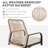 5 Pieces Outdoor Patio Dining Set, 4 Woven Rattan Swivel Chairs With Cushions & Metal Round Table With 1.96” Umbrella Hole, All-weather Patio Table Set For Lawn Garden Deck 