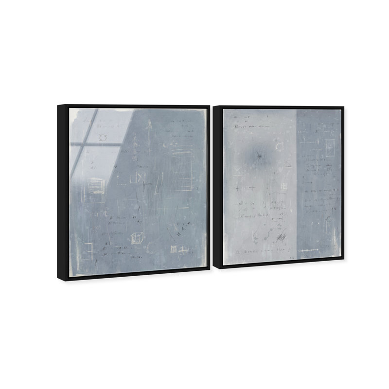 Organized Thoughts Set High-Gloss Frameless Acrylic Glass Wall Art Abstract Print by Oliver Gal, Ready to Hang, 16 x 20