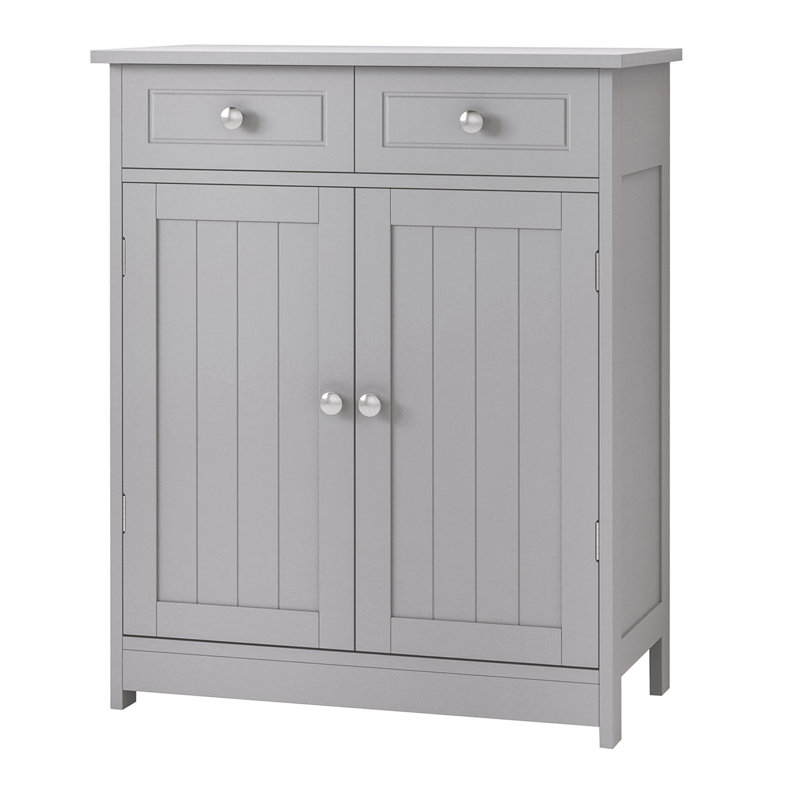 Sekani Freestanding Bathroom Shelves, Grey