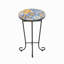 Table d'appoint de patio avec tablette