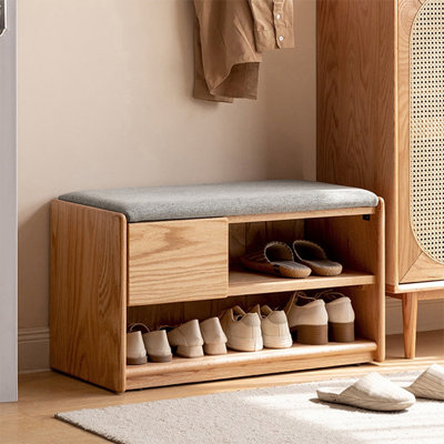 Burlywood Upholstered Bench