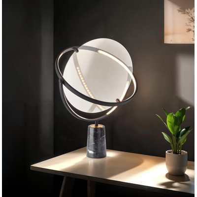 Lampe de table noire 24,75 "Catalena