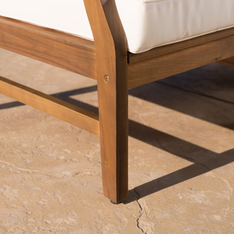 Hulda Acacia 6 - Person Patio Conversation Sets with Cushions, Cream