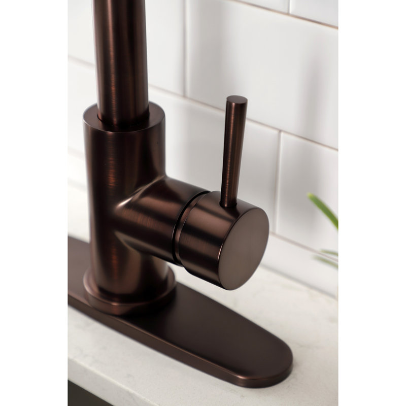 Kingston Brass Concord Single-Handle Pull-Down Kitchen Faucet, Oil Rubbed Bronze