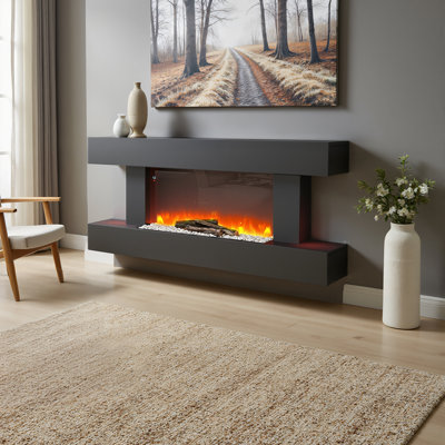 Brayden Studio 132 cm W Electric Fireplace