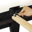 Grand lit moderne - fabrication en bois recouverte de blanc