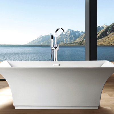 Robinet de baignoire autoportante et douche à main Modern