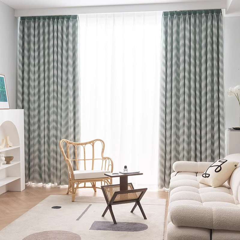 Élégants rideaux en dentelle à double couche pour le salon, la chambre à coucher et la salle à manger, L 59 po x L 106 po