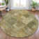 Machine Washable Indoor/Outdoor Xhevrie Khaki Rug