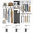 Closet Organizer - High Capacity Wardrobe Rack With 3 Drawers, Shelves & Expandable Hanger Rods, Fits 6-9 Ft Spaces, Durable & Stylish - 96" L X 16" W X 75" H, Supports Up To 1000 LBS-140301656