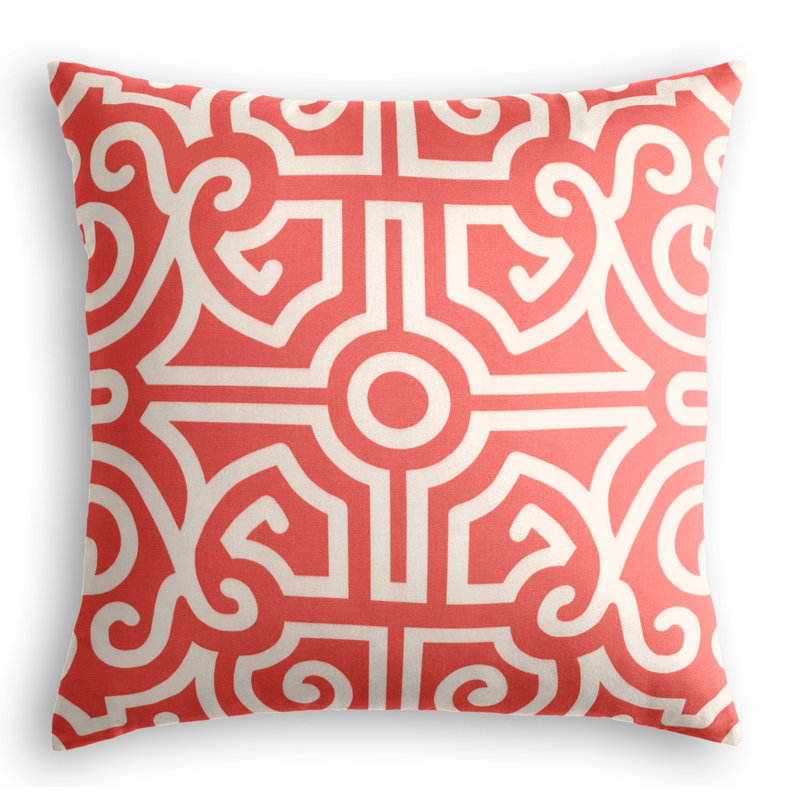 Tobi Fairley Anne Square Pillow Cover & Insert, 24" x 24", Watermelon