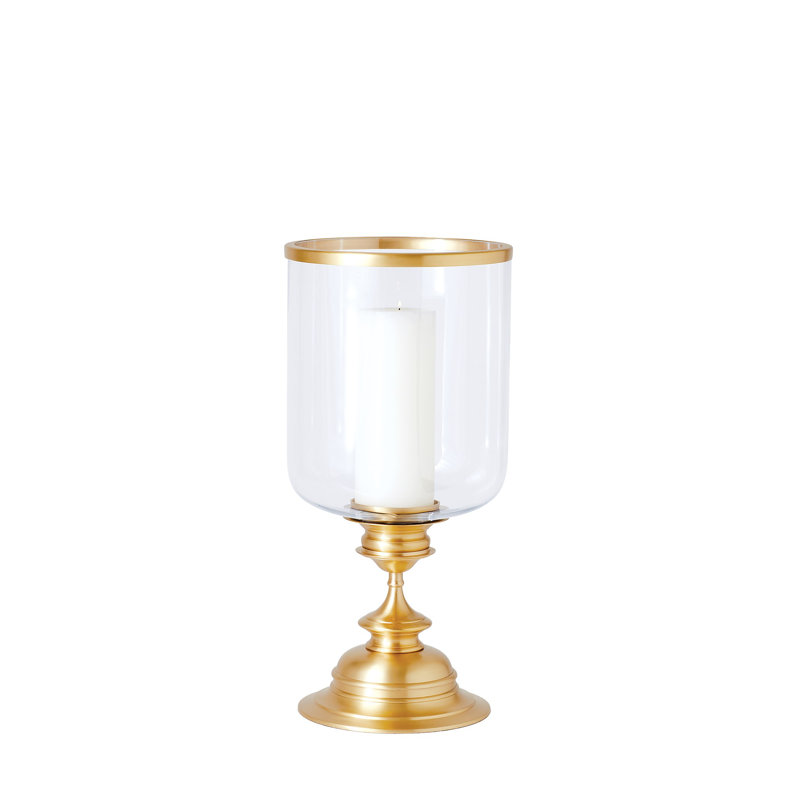 Estate Hurricane, 23.25" H x 11.25" W x 11.25" D , Antique Brass