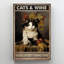 «Cats and Wine Make Everything Fine 2», impression sur toile tendue-283922790
