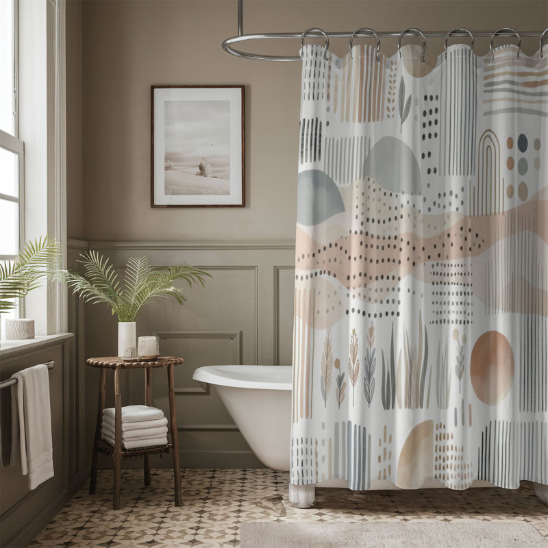 Rideau de douche 1 pièce Cozy Nursery, H 74 po x l 71 po