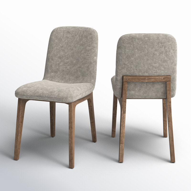 Chaise d'appoint rembourrée Nixi, Gris clair