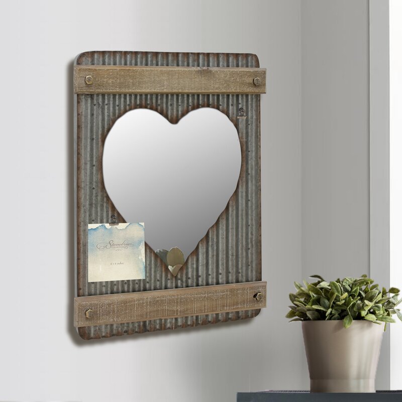 Rustic Farmhouse Wall Mirror - Pettine Rectangle Wall Mirror
