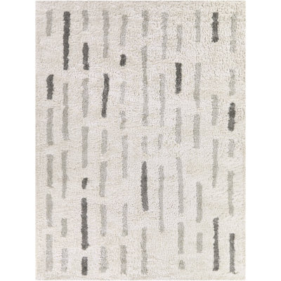 Herbert Brown Modern Checkered Area Rug
