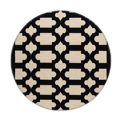 Tapis gris intérieur et extérieur Trellis