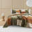 Wonderful Velvet Patchwork Quilt Set 3 Piece Lightweight Comforter-1945871717-1945871718