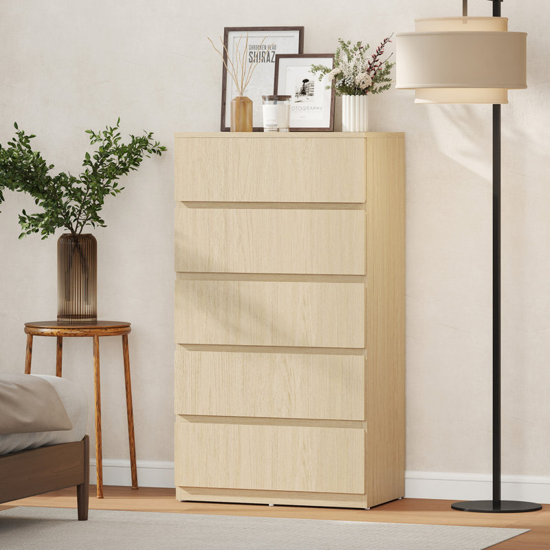 55cm W 5 - Drawer Chest of Drawers, Brown