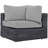 Modway Summon 5-pc Outdoor Patio Sectional Set With Sunbrella Cushions in Canvas-38631789