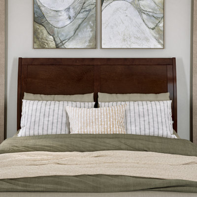 Lampley Solid Wood Sleigh Headboard by Viv + Rae