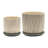 Lorice Stoneware and Ceramic Saucer Planters - Durable, Stylish Design - Set of 2-1646729356-1681686426-1681686423