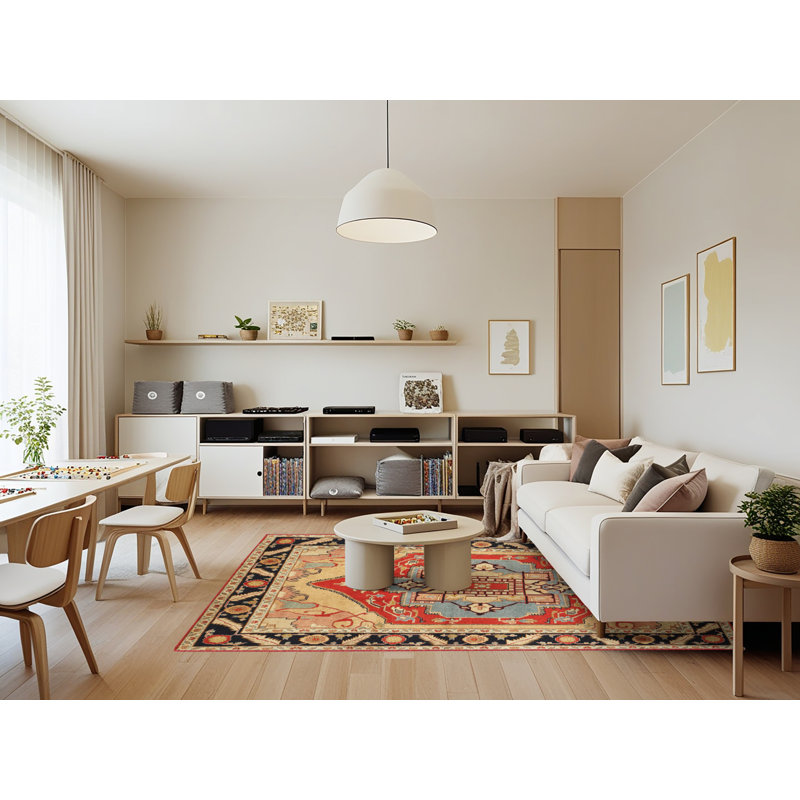 Caydren Oriental Indoor Rug, Rectangle 7' x 9'