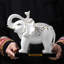 Sculpture en céramique d'éléphant - Cadeau raffiné pour la maison et le bureau