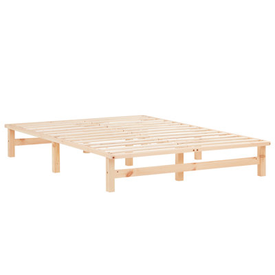 August Solid Wood Storage Bed
