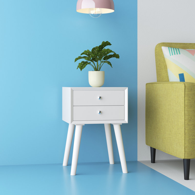 Abramson 16'' W Nightstand, White