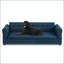 Canapé-lit surdimensionné pour chien surdimensionné avec dossier et accoudoirs pour chiens de grande taille (bleu foncé)-451161833