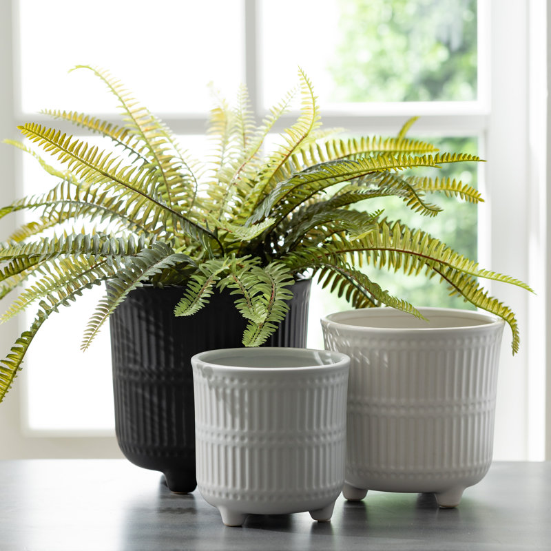 Petit ensemble de pots à fleurs en céramique 3 pièces Coito