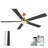 5-Blade Modern Ceiling Fan with Lights, Remote and Alexa Control, Quiet DC Motor, Dimmable, Outdoor Indoor-331082650-331082652