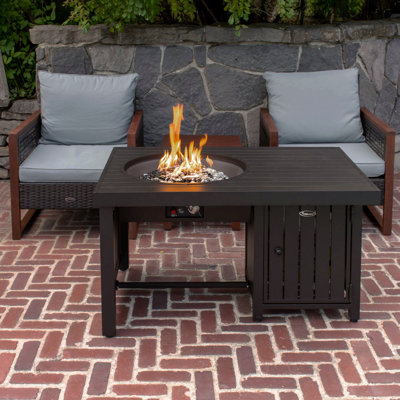 Foyer de table en aluminium au propane/gaz naturel convertible offset offset kristoff