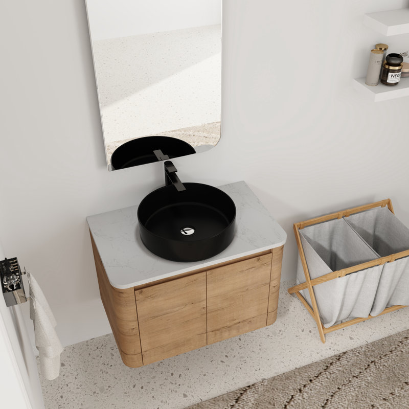 Meuble-lavabo simple 30 po avec comptoir en pierre reconstituée