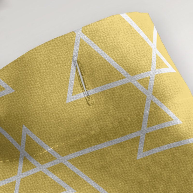 Rideau de douche simple katelyn elizabeth, Jaune
